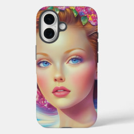 Portret van de etherische kroon iPhone 16 hoesje