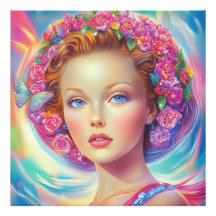 Portret van de etherische kroon