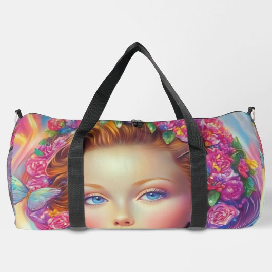 Portret van de etherische kroon plunjezak (Achterkant)