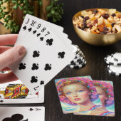Portret van de etherische kroon pokerkaarten (Insitu)