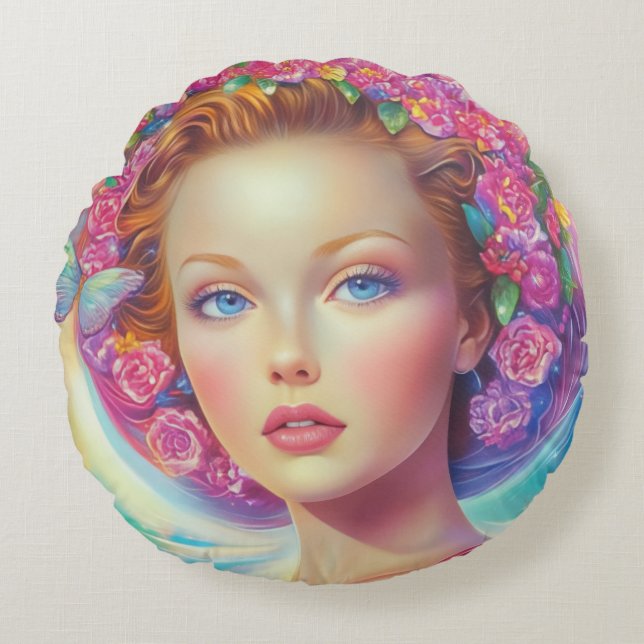Portret van de etherische kroon rond kussen (Voorkant)