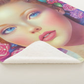 Portret van de etherische kroon sherpa deken (3/4)