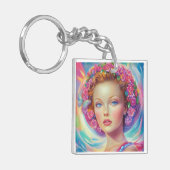 Portret van de etherische kroon sleutelhanger (Voorkant Links)