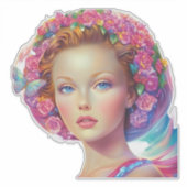 Portret van de etherische kroon sticker (Voorkant)