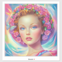 Portret van de etherische kroon