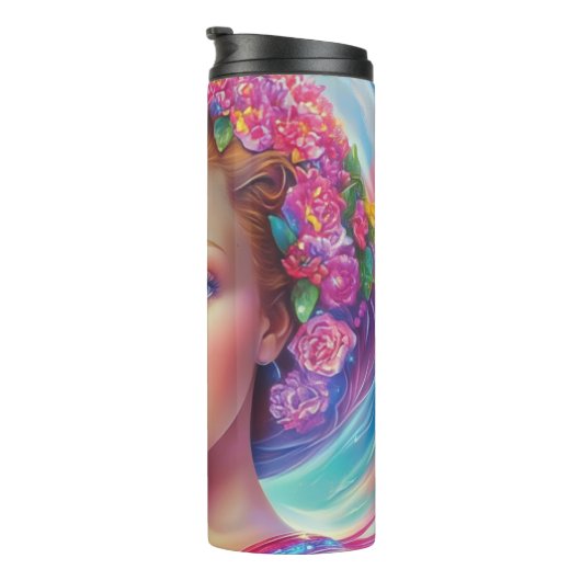 Portret van de etherische kroon thermosbeker (Geroteerd rechts)