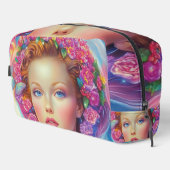 Portret van de etherische kroon toilettasje (Rechterhoek)