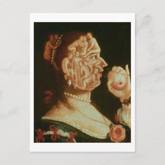 Portret van de Eve (olie) Briefkaart (Voorkant)