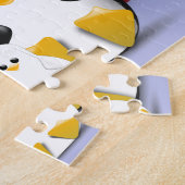 Portret van de familie Penguins Legpuzzel (Zijkant)