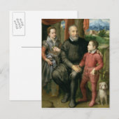 Portret van de familie van de kunstenaar, Minerva Briefkaart (Voorkant / Achterkant)