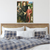 Portret van de familie van de kunstenaar, Minerva Canvas Afdruk (Insitu (Slaapkamer))