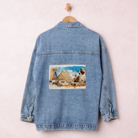 Portret van de farao denim jacket (Hangar)