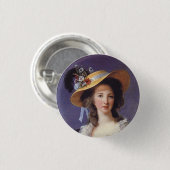 Portret van de Franse aristocraat Ronde Button 3,2 Cm (Voorkant /achterkant)