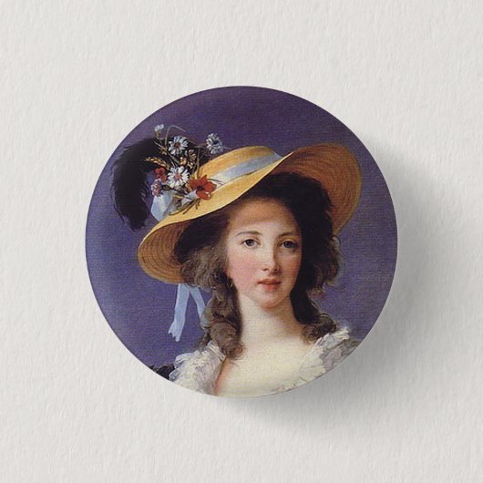 Portret van de Franse aristocraat Ronde Button 3,2 Cm (Voorkant)