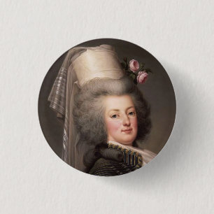 Portret van de Franse koningin, Marie Antoinette Ronde Button 3,2 Cm