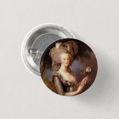 Portret van de Franse koningin, Marie Antoinette Ronde Button 3,2 Cm (Voorkant /achterkant)
