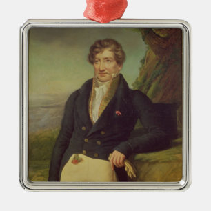 Portret van de Franse zoöloog Metalen Ornament