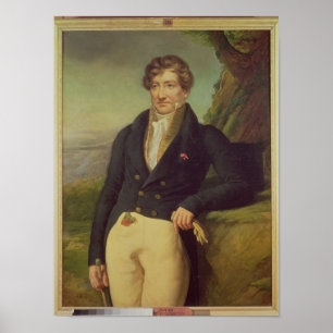 Portret van de Franse zoöloog Poster