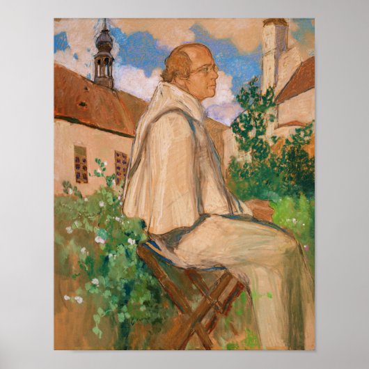 Portret van de geneticus Johann Gregor Poster (Voorkant)