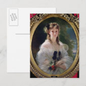 Portret van de Gravin van Sophie Troubetskoy van Briefkaart (Voorkant / Achterkant)