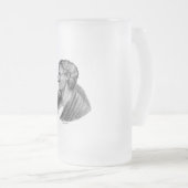 Portret van de Griekse filosoof Aristoteles Matglas Bierpul (Voorkant rechts)