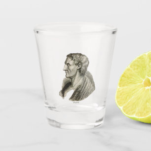 Portret van de Griekse filosoof Aristoteles Shot Glas