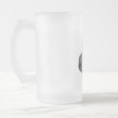 Portret van de Griekse filosoof Democritus Matglas Bierpul (Links)