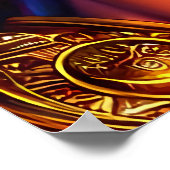 Portret van de Griekse god Apollo | AI Art. Poster (Hoek)