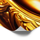 Portret van de Griekse god Zeus | AI Art. Poster (Hoek)