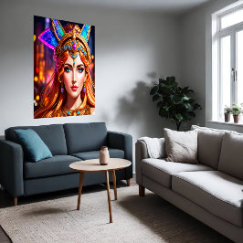 Portret van de Griekse godin Hera | AI Art Poster
