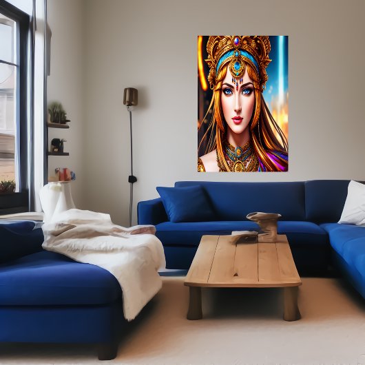 Portret van de Griekse godin Hera | AI Art Poster