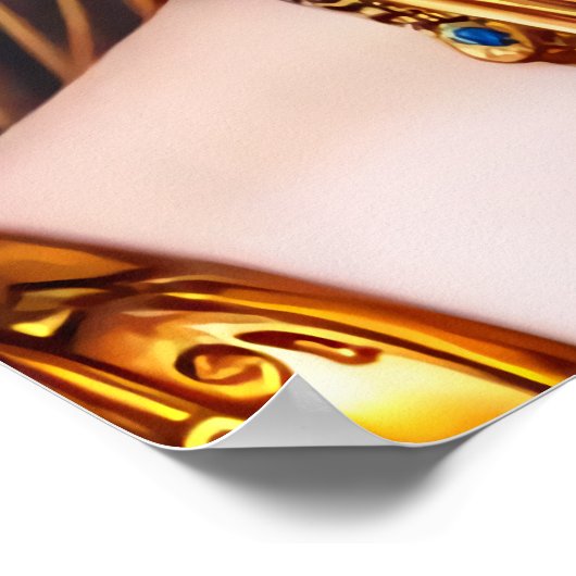 Portret van de Griekse godin Hera | AI Art Poster (Hoek)