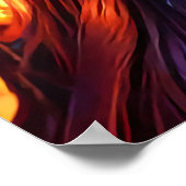 Portret van de Griekse godin Persephone | AI Art. Poster (Hoek)