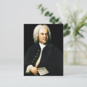 Portret van de grote componist Bach Briefkaart (Staand voorkant)