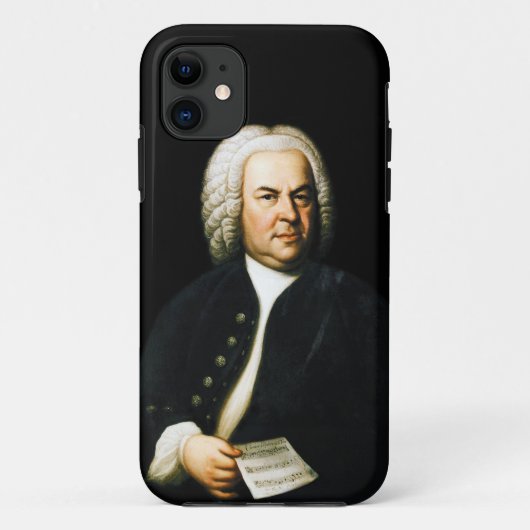 Portret van de grote componist Bach Case-Mate iPhone Case (Achterkant)