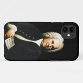 Portret van de grote componist Bach Case-Mate iPhone Case (Achterkant (horizontaal))