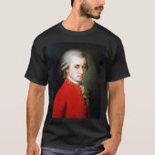 Portret van de grote componist Mozart T-shirt (Voorkant)
