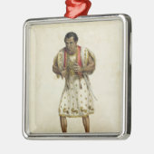 Portret van de heer Edmund Kean als Othello Metalen Ornament (Links)