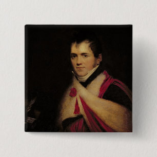 Portret van de heer Edward Daniel Clarke c.1822 Vierkante Button 5,1 Cm