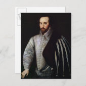 Portret van de Heer Walter Raleigh 1588 Briefkaart (Voorkant / Achterkant)