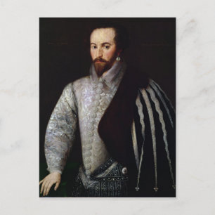 Portret van de Heer Walter Raleigh 1588 Briefkaart