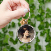 Portret van de Heerlijke Franse Dame Sleutelhanger (Hand)