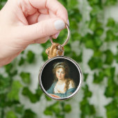 Portret van de Heerlijke Franse Dame Sleutelhanger (Hand)