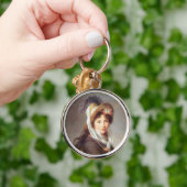 Portret van de Heerlijke Franse Dame Sleutelhanger (Hand)