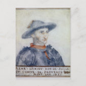 Portret van de hertog Rene I van Anjou Briefkaart (Voorkant)