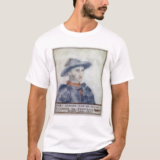 Portret van de hertog Rene I van Anjou T-shirt (Voorkant)