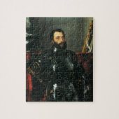 Portret van de hertog van Urbino door Titiaan Legpuzzel (Verticaal)