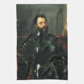 Portret van de hertog van Urbino door Titiaan Theedoek (Verticaal)