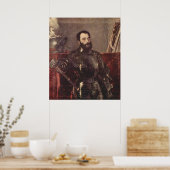 Portret van de hertog van Urbino Poster (Keuken)