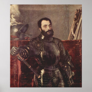Portret van de hertog van Urbino Poster